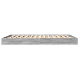 Berkfield Home Bed Frame without Mattress Grey Sonoma 160x200 cm Engineered Wood - thumbnail 5