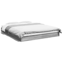 Berkfield Home Bed Frame without Mattress Grey Sonoma 160x200 cm Engineered Wood - thumbnail 1