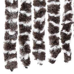 Berkfield Home Insect Curtain Brown & White 100x220 cm Chenille - thumbnail 5