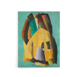 "Artery8 Shore Road Abstract Coastal Landscape Dove Canvas Wall Art - Size: W18"" x H24""" - thumbnail 1