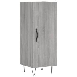 Berkfield Home Sideboard Grey Sonoma 34.5x34x90 cm Engineered Wood - thumbnail 1