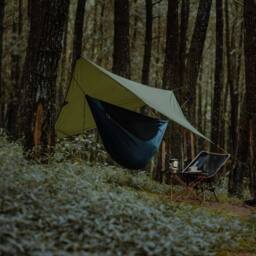 Ticket To The Moon Lightest Pro Hammock - Portable Camping Hammock in Navy - thumbnail 8