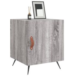 Berkfield Home Bedside Cabinets 2 pcs Grey Sonoma 40x40x50 cm Engineered Wood - Size: 40 x 40 x 50 cm - thumbnail 4