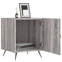 Berkfield Home Bedside Cabinets 2 pcs Grey Sonoma 40x40x50 cm Engineered Wood - Size: 40 x 40 x 50 cm - thumbnail 3