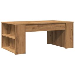 Berkfield Home Coffee Table Artisan Oak 102x55x42 cm Engineered Wood in Brown - Size: 102 x 55 x 42 cm - thumbnail 2