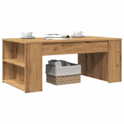 Berkfield Home Coffee Table Artisan Oak 102x55x42 cm Engineered Wood in Brown - Size: 102 x 55 x 42 cm - thumbnail 1