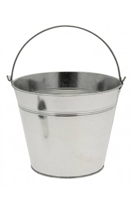 KDMD Galvanised Bucket 15.5cm 3 Pack in Silver - image 1