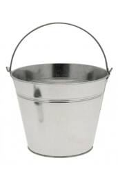 KDMD Galvanised Bucket 15.5cm 3 Pack in Silver - thumbnail 1