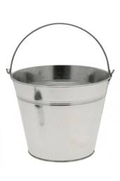 KDMD Galvanised Bucket 15.5cm 3 Pack in Silver - thumbnail 2
