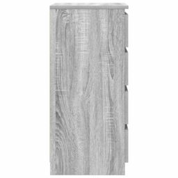 Berkfield Home Sideboard with Drawers Grey Sonoma 37.5x35x99 cm Engineered Wood - thumbnail 7