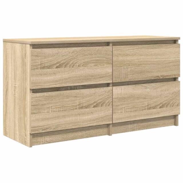Berkfield Home TV Cabinet Sonoma Oak 100x35x54 cm Engineered Wood in Light Tan - Size: 100 x 35 x 54 cm - image 1