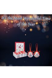 VFM e-Store Christmas Bauble Decoration Hanging Tree 12 12 piece 7. Set in White - thumbnail 3