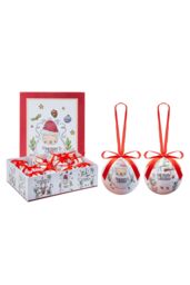 VFM e-Store Christmas Bauble Decoration Hanging Tree 12 12 piece 7. Set in White - thumbnail 1
