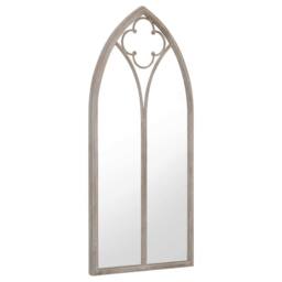 Berkfield Home Garden Mirror Sand 100x45 cm Iron for Outdoor Use in Beige
