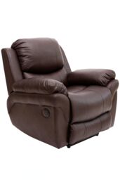 More4Homes Madison Electric Bonded Leather Automatic Recliner Home Lounge Chair in Brown - thumbnail 2