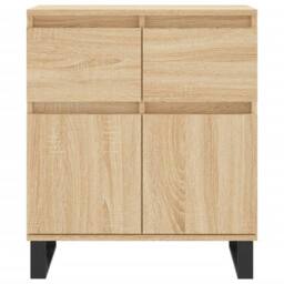 Berkfield Home Sideboard Sonoma Oak 60x35x70 cm Engineered Wood in Light Tan - Size: 60 x 35 x 70 cm - thumbnail 5