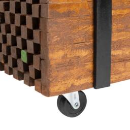 Berkfield Home Side Table Teak 60x60x38 cm in Brown - Size: 60 x 60 x 38 cm - thumbnail 6