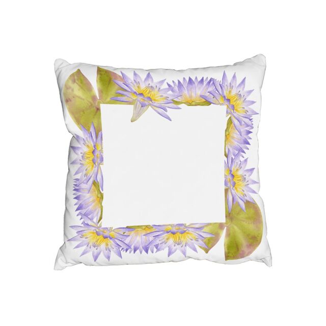 Benjamin Tate Design Cushions - Gold & Purple Flowers (Cushion)