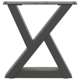 Berkfield Home Coffee Table Legs 2 pcs Anthracite 30x(30-31.3) cm Steel - thumbnail 5