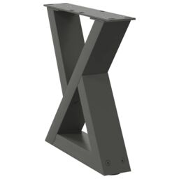 Berkfield Home Coffee Table Legs 2 pcs Anthracite 30x(30-31.3) cm Steel - thumbnail 4