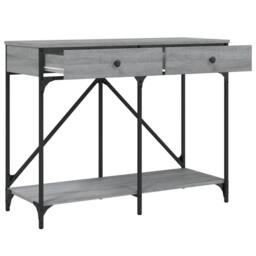 Berkfield Home Decorative Console Table Grey Sonoma 100x39x78.5 cm Engineered Wood - thumbnail 5