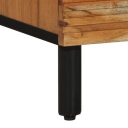 Berkfield Home Sideboard 80x33x75 cm Solid Wood Acacia in Brown - Size: 80 x 33 x 75 cm - thumbnail 8