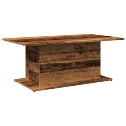 Berkfield Home Coffee Table Old Wood 102x55.5x40 cm Engineered Wood in Brown - thumbnail 6