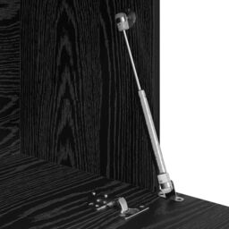 Berkfield Home Black Oak Writing Desk Black Oak Engineered Wood Medium Sturdy - thumbnail 8