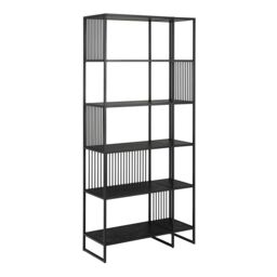 Furniture To Go Strington Bookcase with 5 Shelves in Black - thumbnail 1