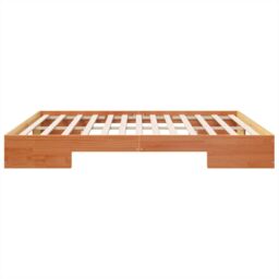 Berkfield Home Floor Bed Frame with Storage Brown 200 x 200 cm Solid pine wood - thumbnail 7