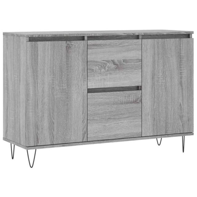 Berkfield Home Sideboard Grey Sonoma 104x35x70 cm Engineered Wood - Size: 104 x 35 x 70 cm - image 1