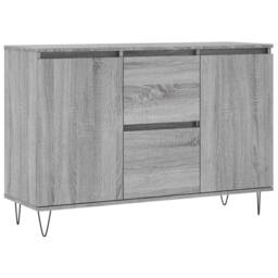 Berkfield Home Sideboard Grey Sonoma 104x35x70 cm Engineered Wood - Size: 104 x 35 x 70 cm - thumbnail 1