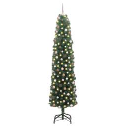 Berkfield Home Artificial Christmas Tree with 300 LEDs with Stand Green 210 cm - thumbnail 2