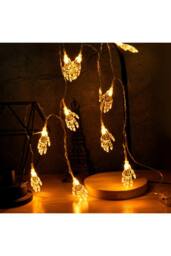 KDMD Halloween Crystal Skeleton LED String Lights 2m 10 LEDs IP44 in Clear