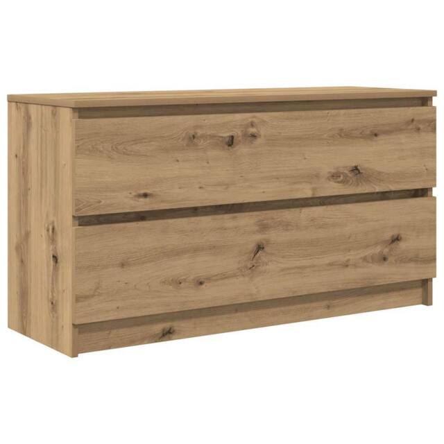 Berkfield Home TV Cabinet Artisan Oak 100x35x54 cm Engineered Wood in Brown - Size: 100 x 35 x 54 cm - image 1