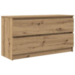 Berkfield Home TV Cabinet Artisan Oak 100x35x54 cm Engineered Wood in Brown - Size: 100 x 35 x 54 cm - thumbnail 1