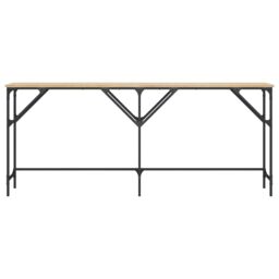 Berkfield Home Console Table Sonoma Oak 180x29x75 cm Engineered Wood in Brown - Size: 180 x 29 x 75 cm - thumbnail 4