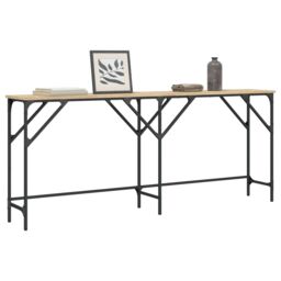 Berkfield Home Console Table Sonoma Oak 180x29x75 cm Engineered Wood in Brown - Size: 180 x 29 x 75 cm - thumbnail 1