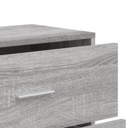Berkfield Home Sideboards 2 pcs Grey Sonoma 60x31x84 cm Engineered Wood - Size: 60 x 31 x 84 cm - thumbnail 8