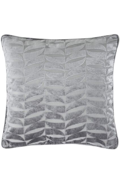 Curtina 'Kendal' Retro Geo Jacquard Woven Filled Cushion in Silver - Size: 43 cm x 43 cm - image 1