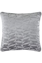 Curtina 'Kendal' Retro Geo Jacquard Woven Filled Cushion in Silver - Size: 43 cm x 43 cm - thumbnail 1