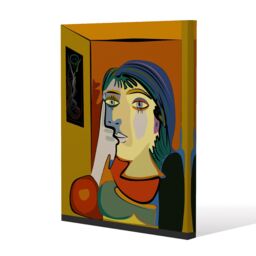Benjamin Tate Design thinking woman (Canvas Print) / 127 x 101 x 4cm in Natural - Size: 127 x 101 x 4 cm - thumbnail 1