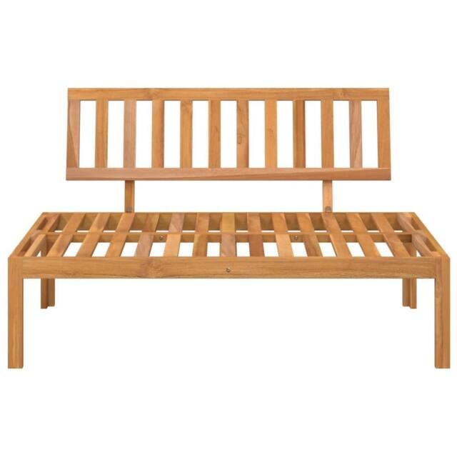 Berkfield Home Beautiful Garden Pallet Middle Sofa Solid Wood Acacia in Brown - image 1