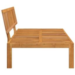 Berkfield Home Beautiful Garden Pallet Middle Sofa Solid Wood Acacia in Brown - thumbnail 4