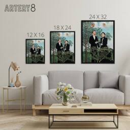 "Artery8 Past & Present Philosophical Thought Rousseau Framed Canvas Wall Art - Size: W12"" x H16""" - thumbnail 4