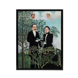 "Artery8 Past & Present Philosophical Thought Rousseau Framed Canvas Wall Art - Size: W12"" x H16""" - thumbnail 1