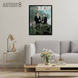 "Artery8 Past & Present Philosophical Thought Rousseau Framed Canvas Wall Art - Size: W12"" x H16""" - thumbnail 3