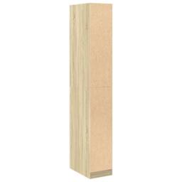 Berkfield Home Wardrobe Sonoma Oak 30x50x200 cm Engineered Wood in Light Oak - Size: 30 x 50 x 200 cm - thumbnail 6