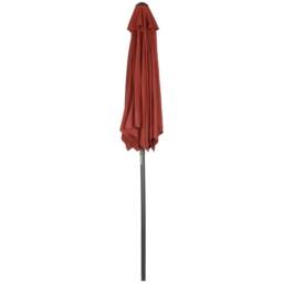 VOGREX 2m Parasol Patio Umbrella, Outdoor Sun Shade with 6 Ribs Wine Red - thumbnail 5
