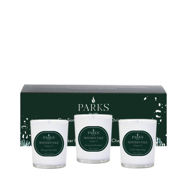 Parks Candles PARKS WINTERS TALE 3X90G GIFT CHAPTER IV, V, VI in Green - Size: 200g